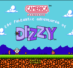 Fantastic Adventures of Dizzy Title Screen